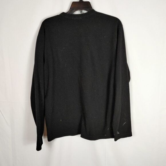 The North Face Men's Size Medium Black Fleece Pullover Sweatshirt.Armpit to arm - Picture 5 of 7